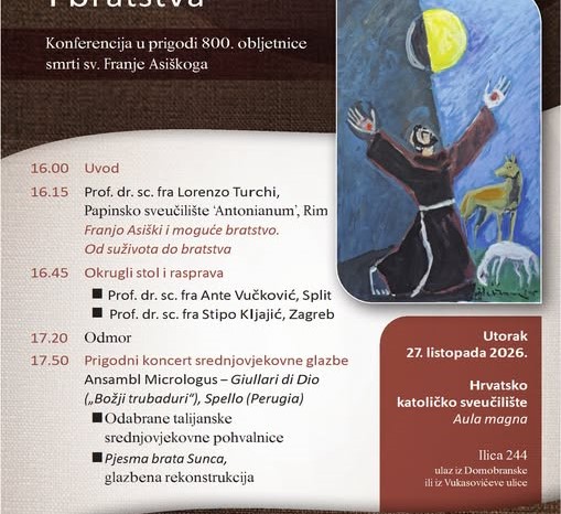 Konferencija povodom 800. obljetnice smrti sv. Franje Asiškog na HKS-u